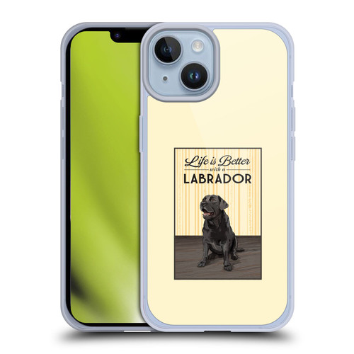 Lantern Press Dog Collection Labrador Soft Gel Case for Apple iPhone 14