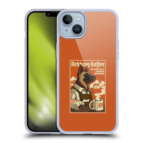 Lantern Press Dog Collection German Sheperd Soft Gel Case for Apple iPhone 14 Plus