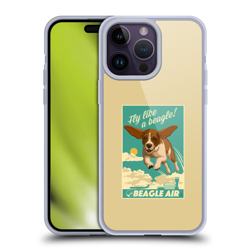 Lantern Press Dog Collection Fly Like A Beagle Soft Gel Case for Apple iPhone 14 Pro Max