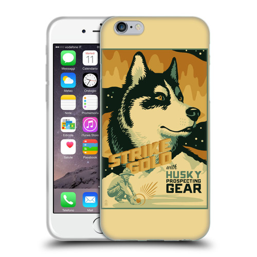 Lantern Press Dog Collection Husky Soft Gel Case for Apple iPhone 6 / iPhone 6s