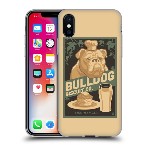 Lantern Press Dog Collection Bulldog Soft Gel Case for Apple iPhone X / iPhone XS