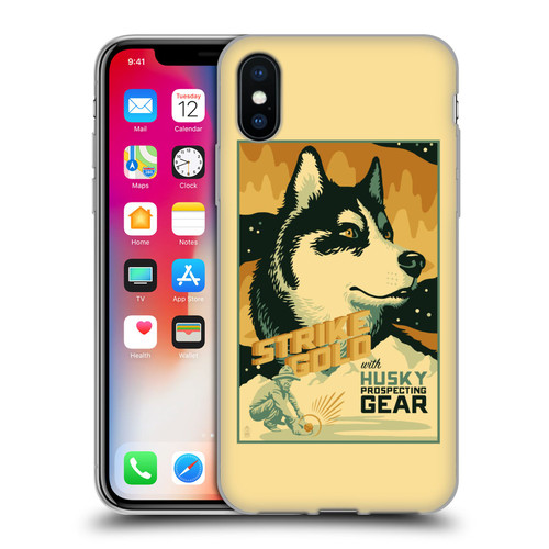 Lantern Press Dog Collection Husky Soft Gel Case for Apple iPhone X / iPhone XS