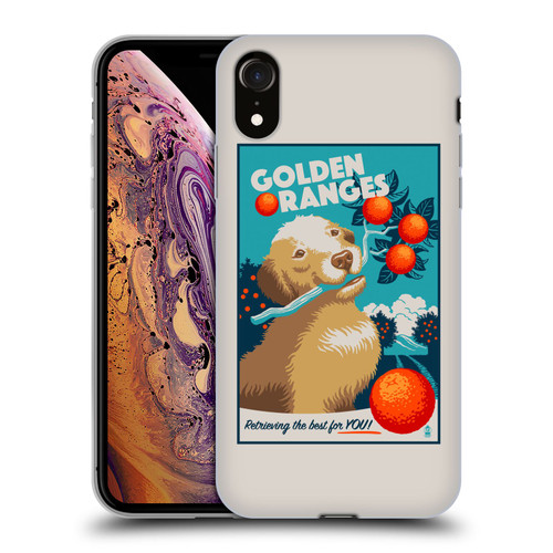 Lantern Press Dog Collection Golden Oranges Soft Gel Case for Apple iPhone XR