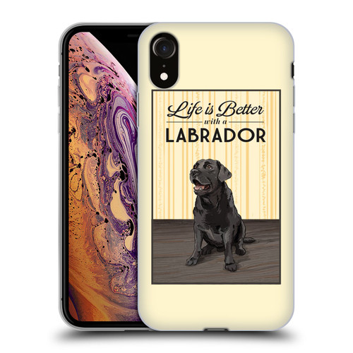 Lantern Press Dog Collection Labrador Soft Gel Case for Apple iPhone XR