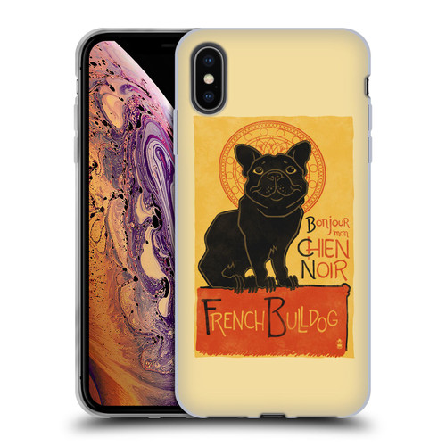 Lantern Press Dog Collection French Bulldog Soft Gel Case for Apple iPhone XS Max