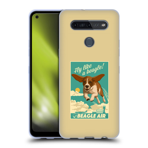 Lantern Press Dog Collection Fly Like A Beagle Soft Gel Case for LG K51S