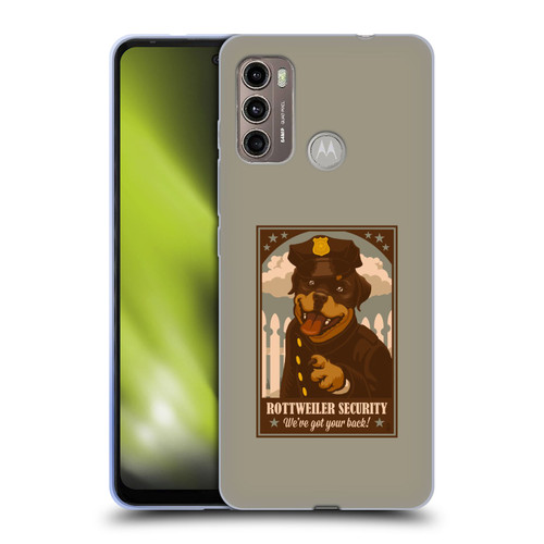 Lantern Press Dog Collection Rottweiller Security Soft Gel Case for Motorola Moto G60 / Moto G40 Fusion