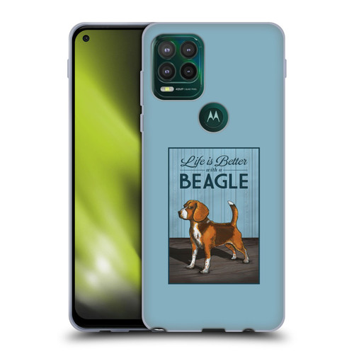 Lantern Press Dog Collection Beagle Soft Gel Case for Motorola Moto G Stylus 5G 2021