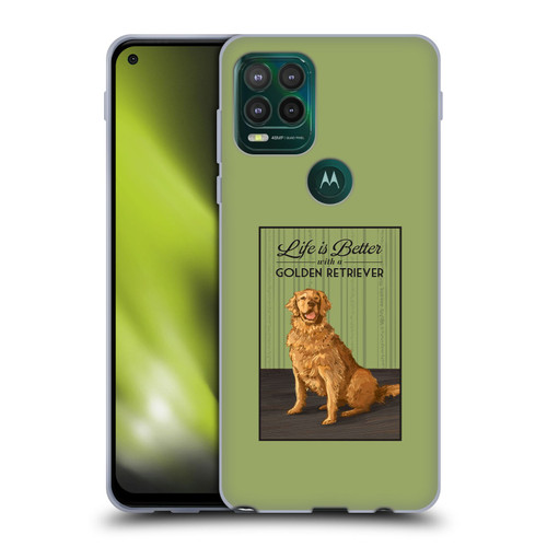 Lantern Press Dog Collection Life Is Better With A Golden Retriever Soft Gel Case for Motorola Moto G Stylus 5G 2021