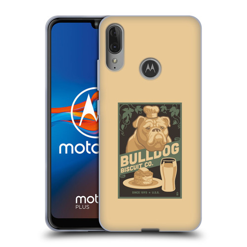 Lantern Press Dog Collection Bulldog Soft Gel Case for Motorola Moto E6 Plus