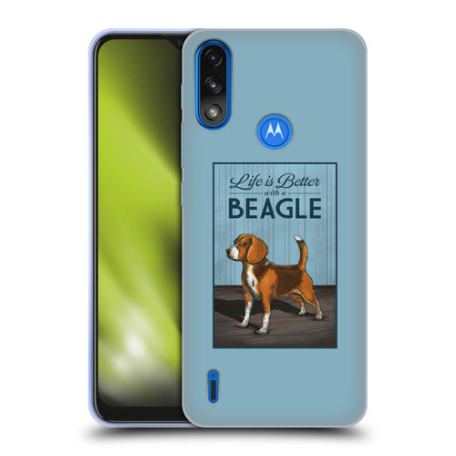 Lantern Press Dog Collection Beagle Soft Gel Case for Motorola Moto E7 Power / Moto E7i Power