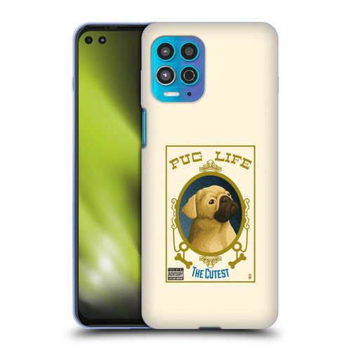 Lantern Press Dog Collection Pug Life Soft Gel Case for Motorola Moto G100