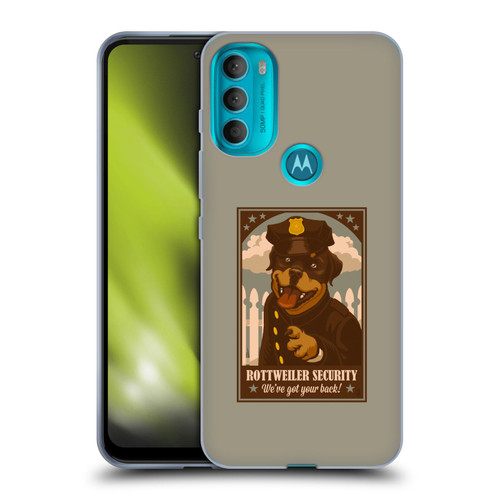 Lantern Press Dog Collection Rottweiller Security Soft Gel Case for Motorola Moto G71 5G