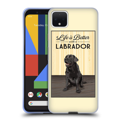 Lantern Press Dog Collection Labrador Soft Gel Case for Google Pixel 4 XL