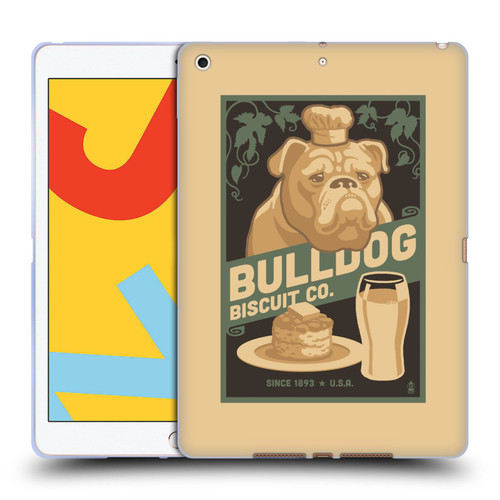 Lantern Press Dog Collection Bulldog Soft Gel Case for Apple iPad 10.2 2019/2020/2021