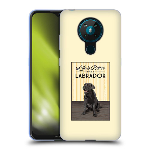 Lantern Press Dog Collection Labrador Soft Gel Case for Nokia 5.3