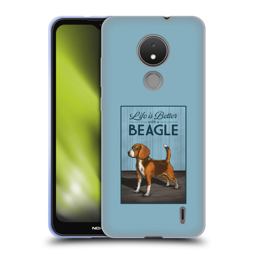 Lantern Press Dog Collection Beagle Soft Gel Case for Nokia C21