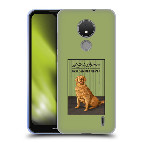 Lantern Press Dog Collection Life Is Better With A Golden Retriever Soft Gel Case for Nokia C21
