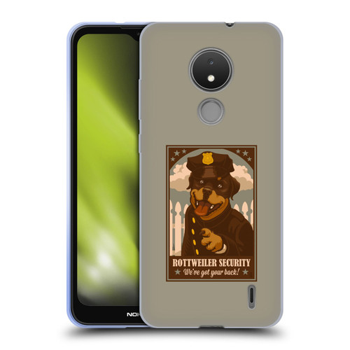 Lantern Press Dog Collection Rottweiller Security Soft Gel Case for Nokia C21