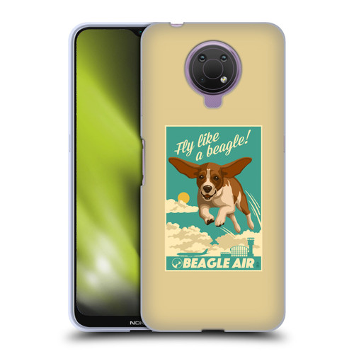 Lantern Press Dog Collection Fly Like A Beagle Soft Gel Case for Nokia G10