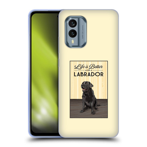 Lantern Press Dog Collection Labrador Soft Gel Case for Nokia X30