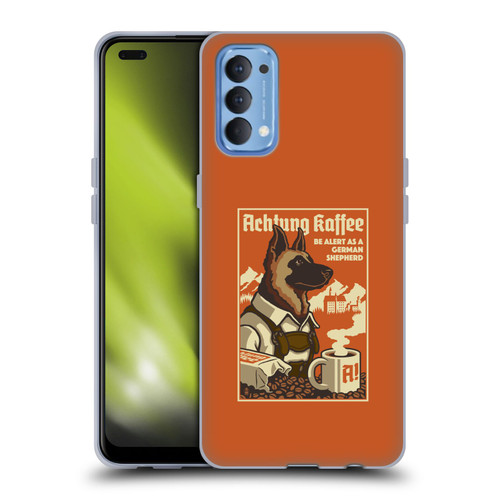 Lantern Press Dog Collection German Sheperd Soft Gel Case for OPPO Reno 4 5G