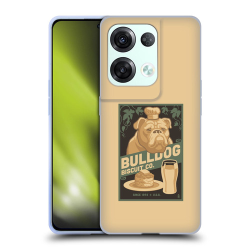 Lantern Press Dog Collection Bulldog Soft Gel Case for OPPO Reno8 Pro
