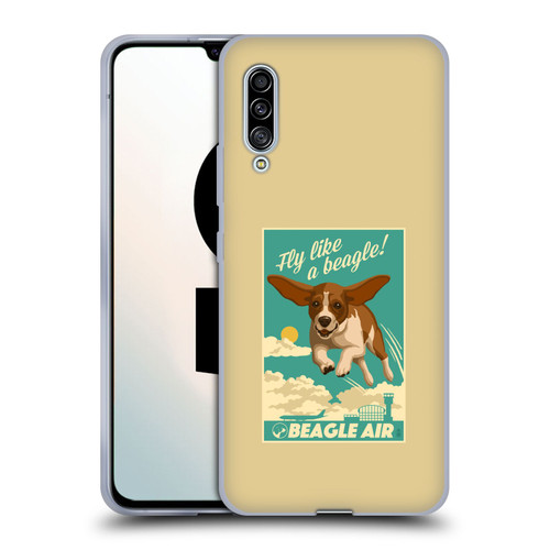Lantern Press Dog Collection Fly Like A Beagle Soft Gel Case for Samsung Galaxy A90 5G (2019)