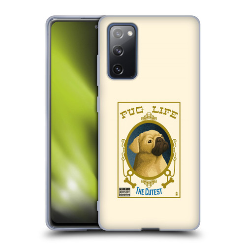 Lantern Press Dog Collection Pug Life Soft Gel Case for Samsung Galaxy S20 FE / 5G