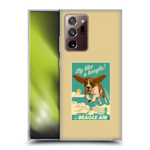 Lantern Press Dog Collection Fly Like A Beagle Soft Gel Case for Samsung Galaxy Note20 Ultra / 5G