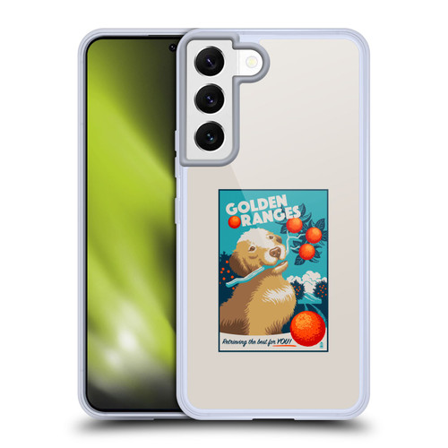 Lantern Press Dog Collection Golden Oranges Soft Gel Case for Samsung Galaxy S22 5G