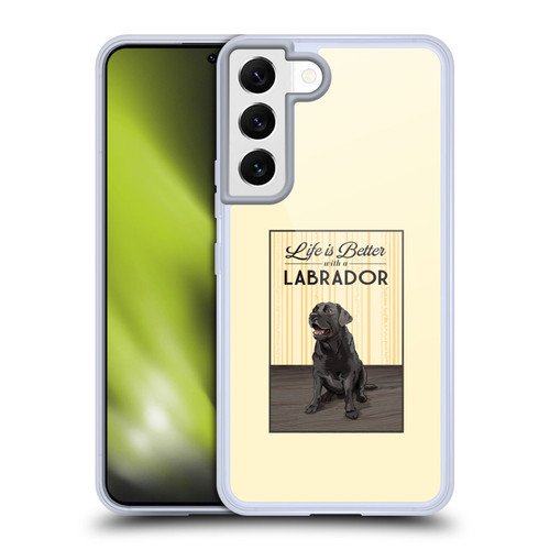 Lantern Press Dog Collection Labrador Soft Gel Case for Samsung Galaxy S22 5G