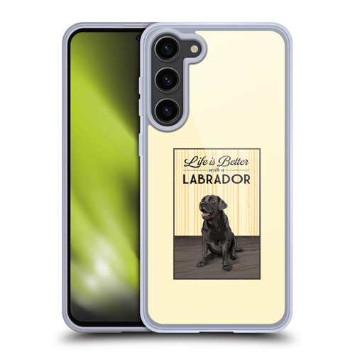 Lantern Press Dog Collection Labrador Soft Gel Case for Samsung Galaxy S23+ 5G