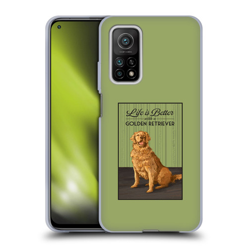Lantern Press Dog Collection Life Is Better With A Golden Retriever Soft Gel Case for Xiaomi Mi 10T 5G