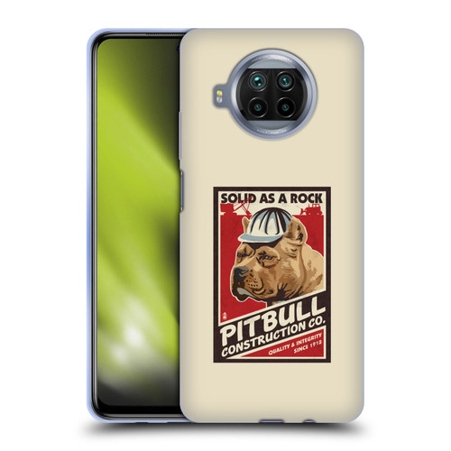 Lantern Press Dog Collection Pitbull Construction Soft Gel Case for Xiaomi Mi 10T Lite 5G