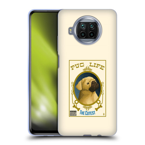 Lantern Press Dog Collection Pug Life Soft Gel Case for Xiaomi Mi 10T Lite 5G