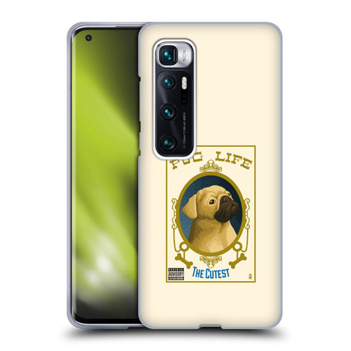 Lantern Press Dog Collection Pug Life Soft Gel Case for Xiaomi Mi 10 Ultra 5G