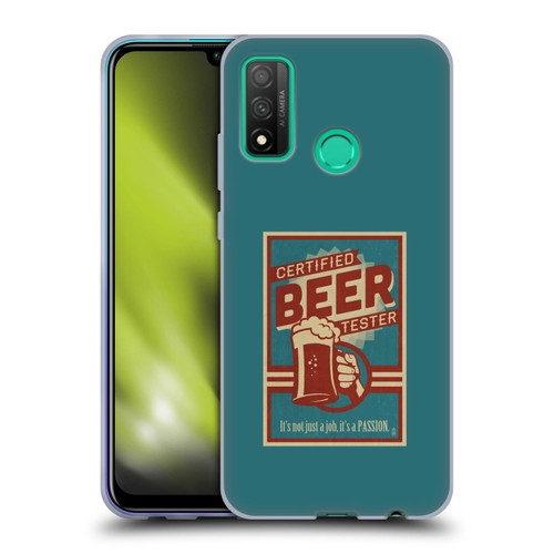 Lantern Press Man Cave Beer Tester Soft Gel Case for Huawei P Smart (2020)