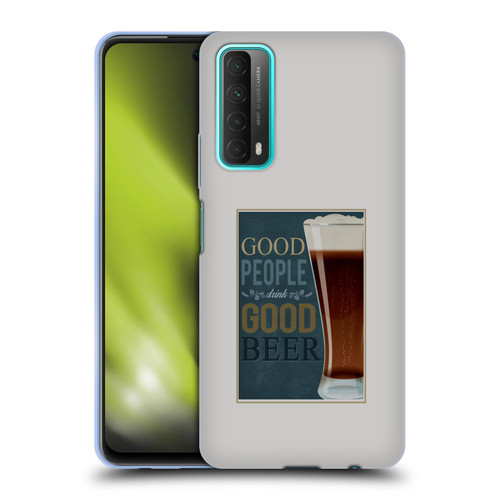 Lantern Press Man Cave Good People Soft Gel Case for Huawei P Smart (2021)