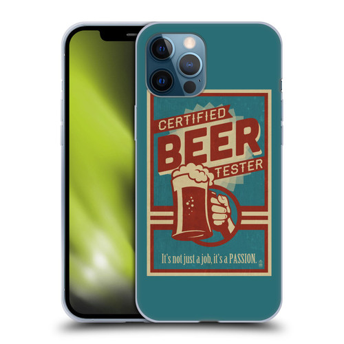 Lantern Press Man Cave Beer Tester Soft Gel Case for Apple iPhone 12 Pro Max