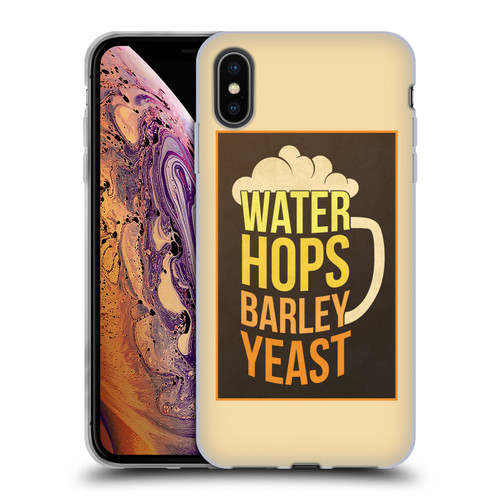 Lantern Press Man Cave Hops Soft Gel Case for Apple iPhone XS Max