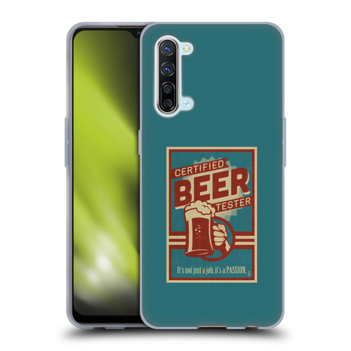 Lantern Press Man Cave Beer Tester Soft Gel Case for OPPO Find X2 Lite 5G