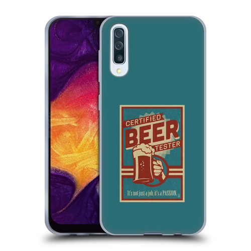 Lantern Press Man Cave Beer Tester Soft Gel Case for Samsung Galaxy A50/A30s (2019)