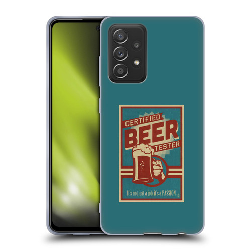 Lantern Press Man Cave Beer Tester Soft Gel Case for Samsung Galaxy A52 / A52s / 5G (2021)