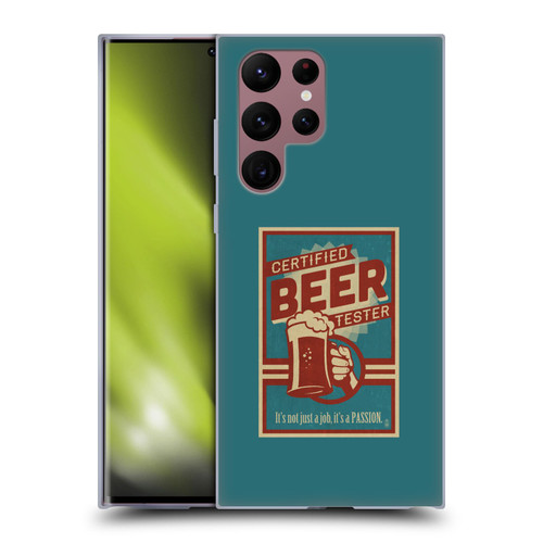Lantern Press Man Cave Beer Tester Soft Gel Case for Samsung Galaxy S22 Ultra 5G
