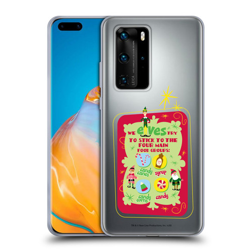 Elf Movie Graphics 1 Food Groups Soft Gel Case for Huawei P40 Pro / P40 Pro Plus 5G