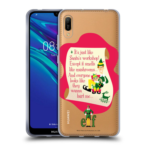 Elf Movie Graphics 1 Quote Soft Gel Case for Huawei Y6 Pro (2019)