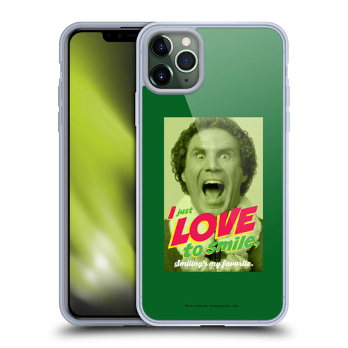 Elf Movie Graphics 1 I Love To Smile Soft Gel Case for Apple iPhone 11 Pro Max