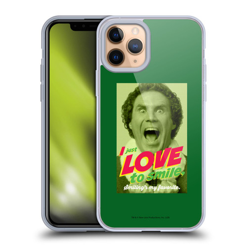 Elf Movie Graphics 1 I Love To Smile Soft Gel Case for Apple iPhone 11 Pro