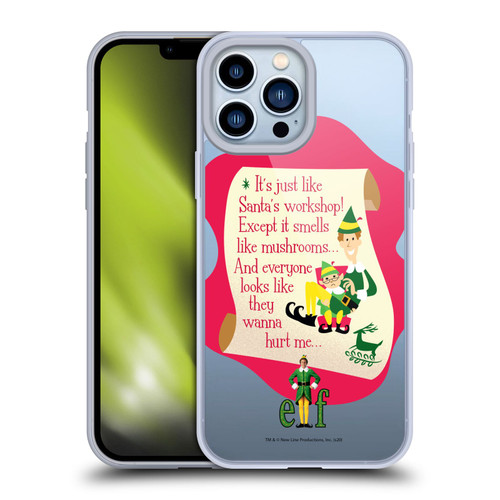 Elf Movie Graphics 1 Quote Soft Gel Case for Apple iPhone 13 Pro Max & MagSafe